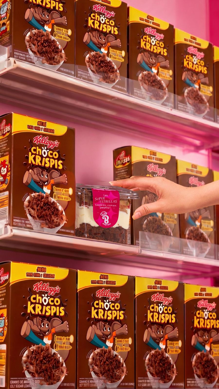 Cuchareable de fresa con chocokrispy
