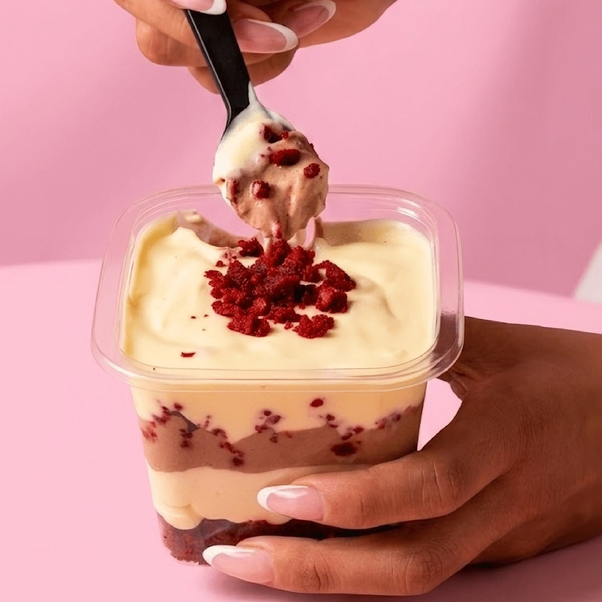 Cuchareable de red velvet cremoso