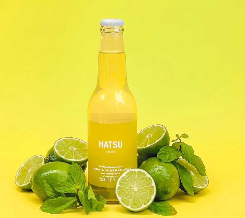 Soda hatsu-limón y hierbabuena