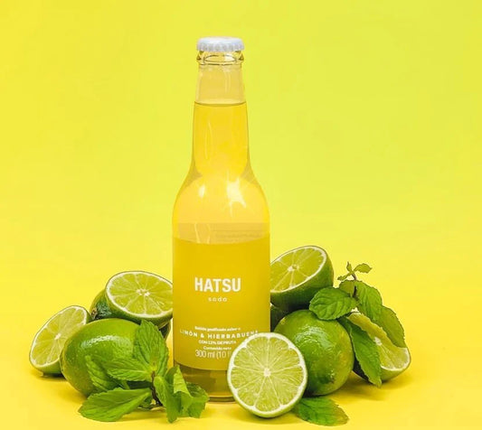 Soda hatsu-limón y hierbabuena
