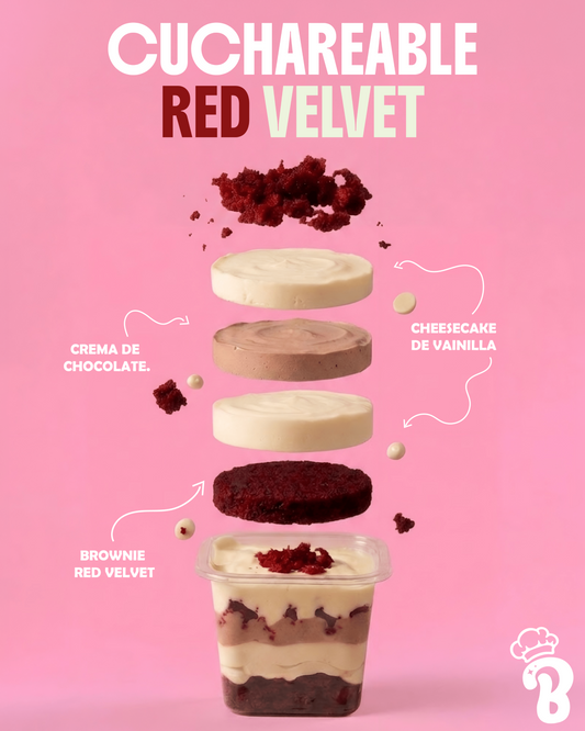 Cuchareable de red velvet cremoso