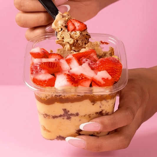 Cuchareable crunch de chocofresa