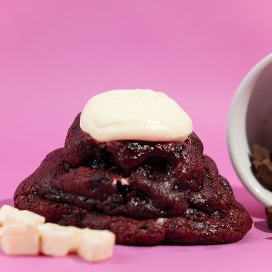 Galleta red velvet cheesecake